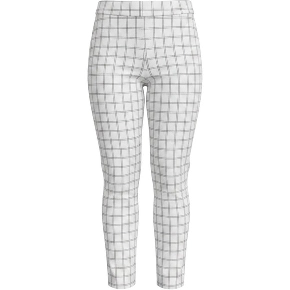 Old Navy Pants - Old Navy Pixie Skinny High Rise Pants Bundle 10 White Plaid Burgundy Brown 3pk